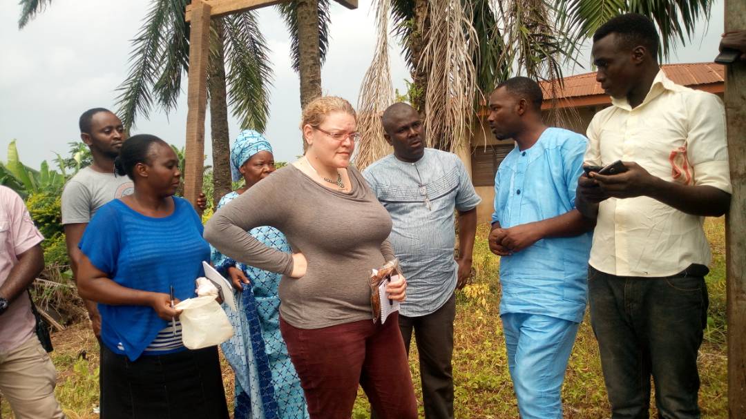 Monitoring visit by USAID staff to a fish farmer group in Akure, Nigeria Monitoring visit by USAID staff to a fish farmer group in Akure, Nigeria